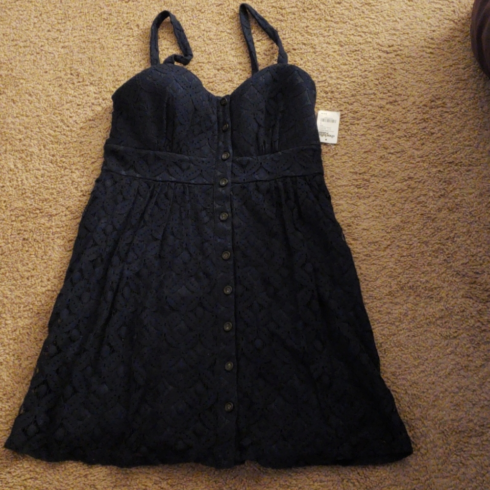 Blue lace dress